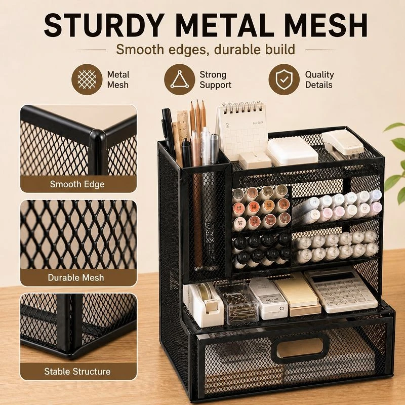 Left‑vertical Multi‑compartment Drawer Pen Caddy price Left‑vertical Multi‑compartment Drawer Pen Caddy price