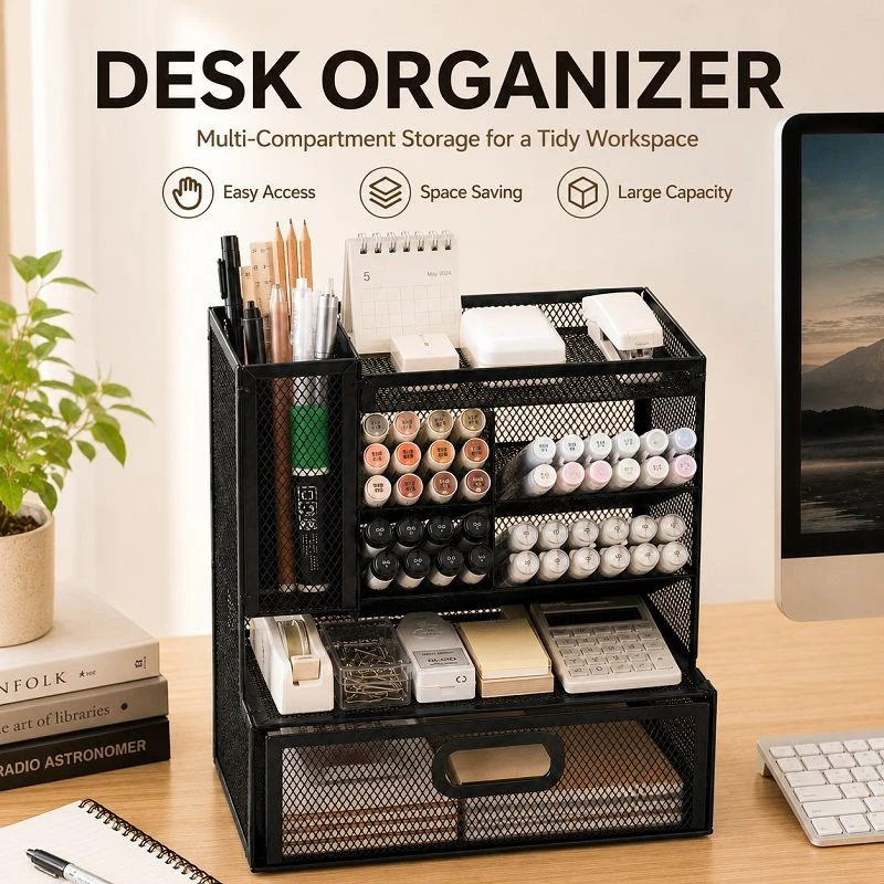 Left‑vertical Multi‑compartment Drawer Pen Caddy suppliers Left‑vertical Multi‑compartment Drawer Pen Caddy suppliers
